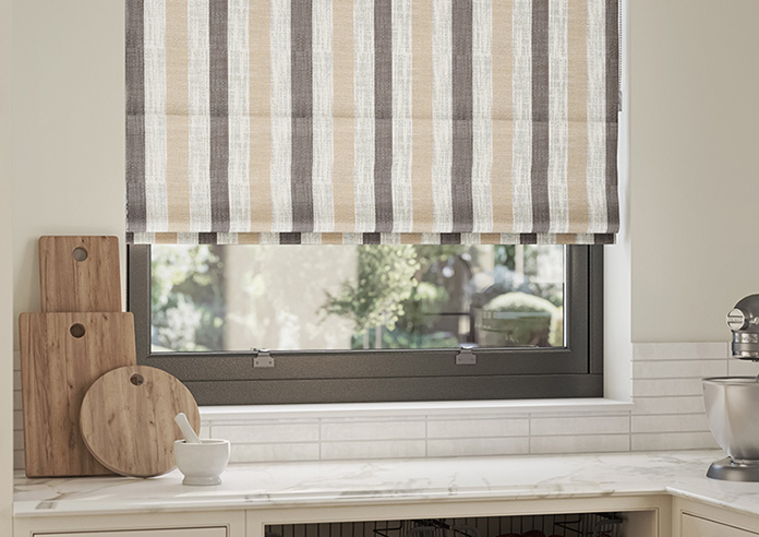 Abilene Stripe, Dustbowl - Motorised Roman Blind - Image 5
